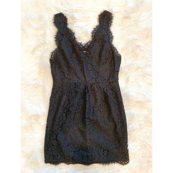 JOIE Rori Eyelet Lace Black Sleeveless Mini Dress - Picture 5 of 7